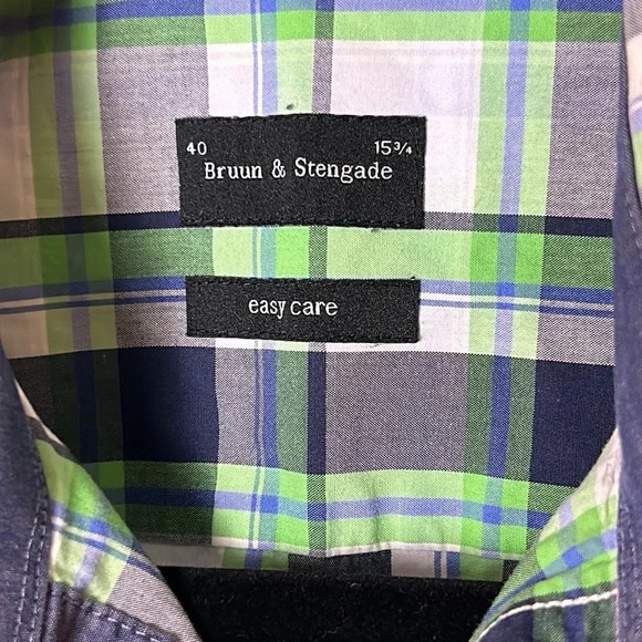 Bruun & Stengade vintage country plaid shirt,US NECK 15.5”,Yellowstone,rodeo - Picture 8 of 14